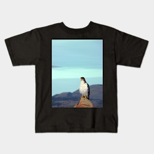 Hawk on a rock Kids T-Shirt